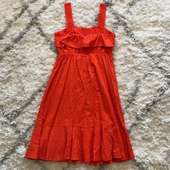 NWT J Crew Hibiscus Eyelet Ruffle Dress G4621 10 - Picture 10 of 16